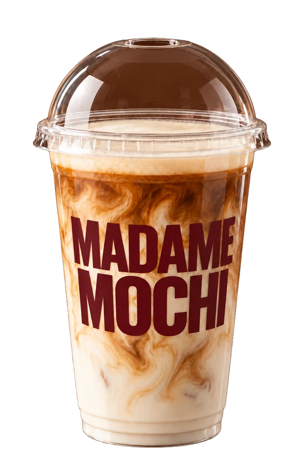 Latte dans un gobelet transparent Madame Mochi